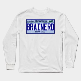 Brainerd License Plate Long Sleeve T-Shirt